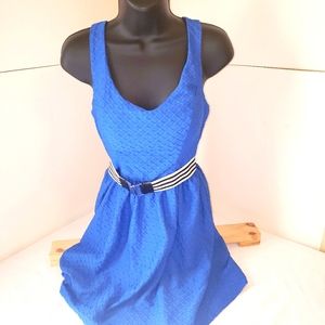 Candies blue dress with belt